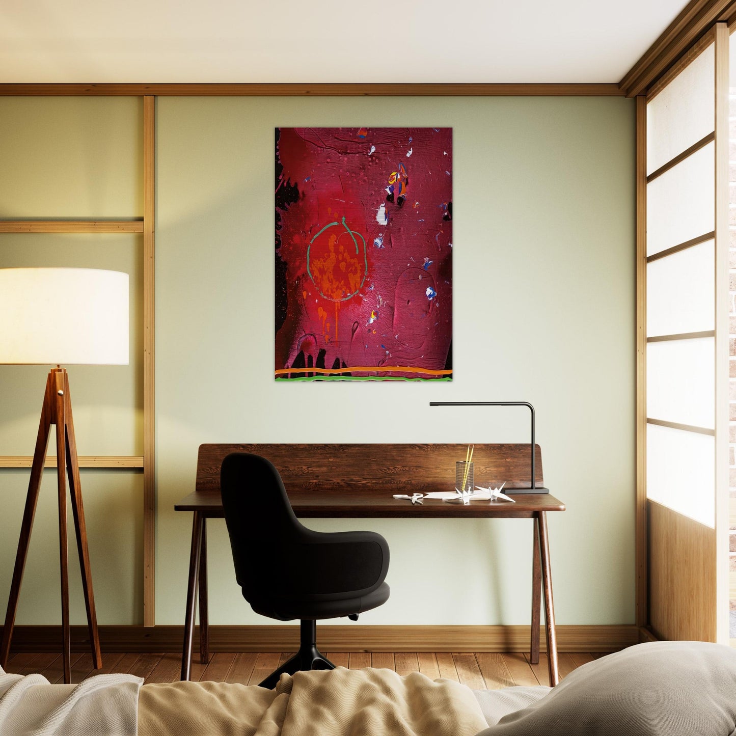One Life - 5.11.07 - 2007 - John Hoyland Brushed Aluminum Print - 70x100 cm / 28x40 inches | John Hoyland Aluminum Print | John Hoyland Prints