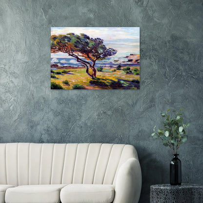 Rafales de vent, Le Brusc - 1911 - Armand Guillaumin Brushed Aluminum Print - 70x100 cm / 28x40 inches | Armand Guillaumin Aluminum Print | Armand Guillaumin Prints