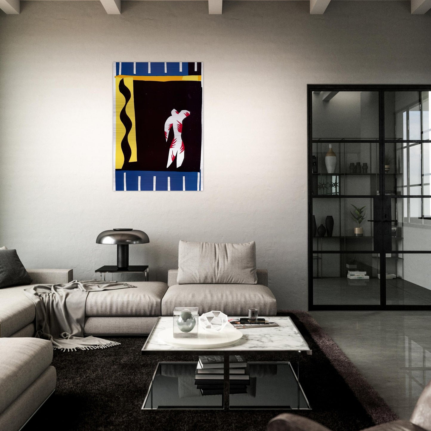 THE CLOWN 1943 - Henri Matisse Brushed Aluminum Print - 70x100 cm / 28x40 inches | Henri Matisse Aluminum Print | Henri Matisse Prints