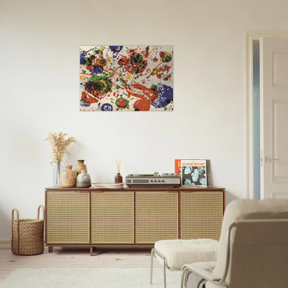 Untitled  from Pasadena Box   Lembark L60  - Sam Francis Brushed Aluminum Print - 70x100 cm / 28x40 inches | Sam Francis Aluminum Print | Sam Francis Prints