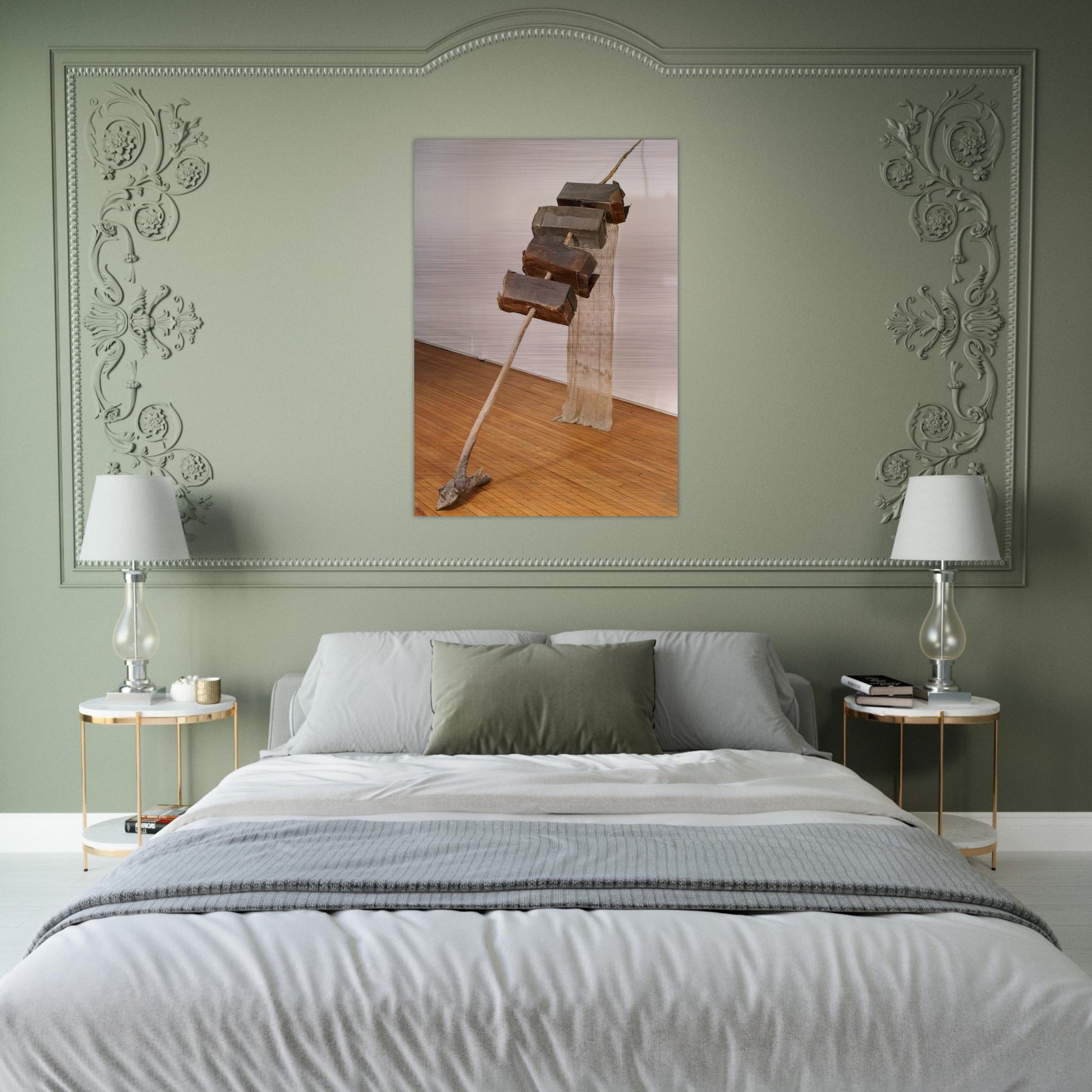 UNTITLED VENETIAN 1973 - Robert Rauschenberg Brushed Aluminum Print - 70x100 cm / 28x40 inches | Robert Rauschenberg Aluminum Print | Robert Rauschenberg Prints