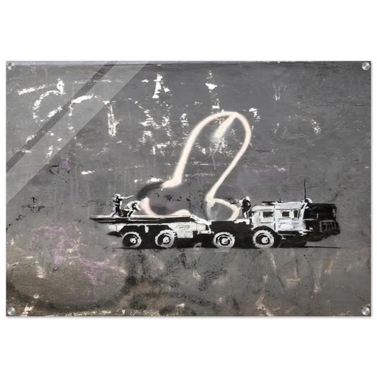 KYIV VELYKA ZHYTOMYRSKA 13 2022 - Banksy Acrylic Print - 70x100 cm / 28x40″ inches | Banksy Wall Art | Banksy Prints