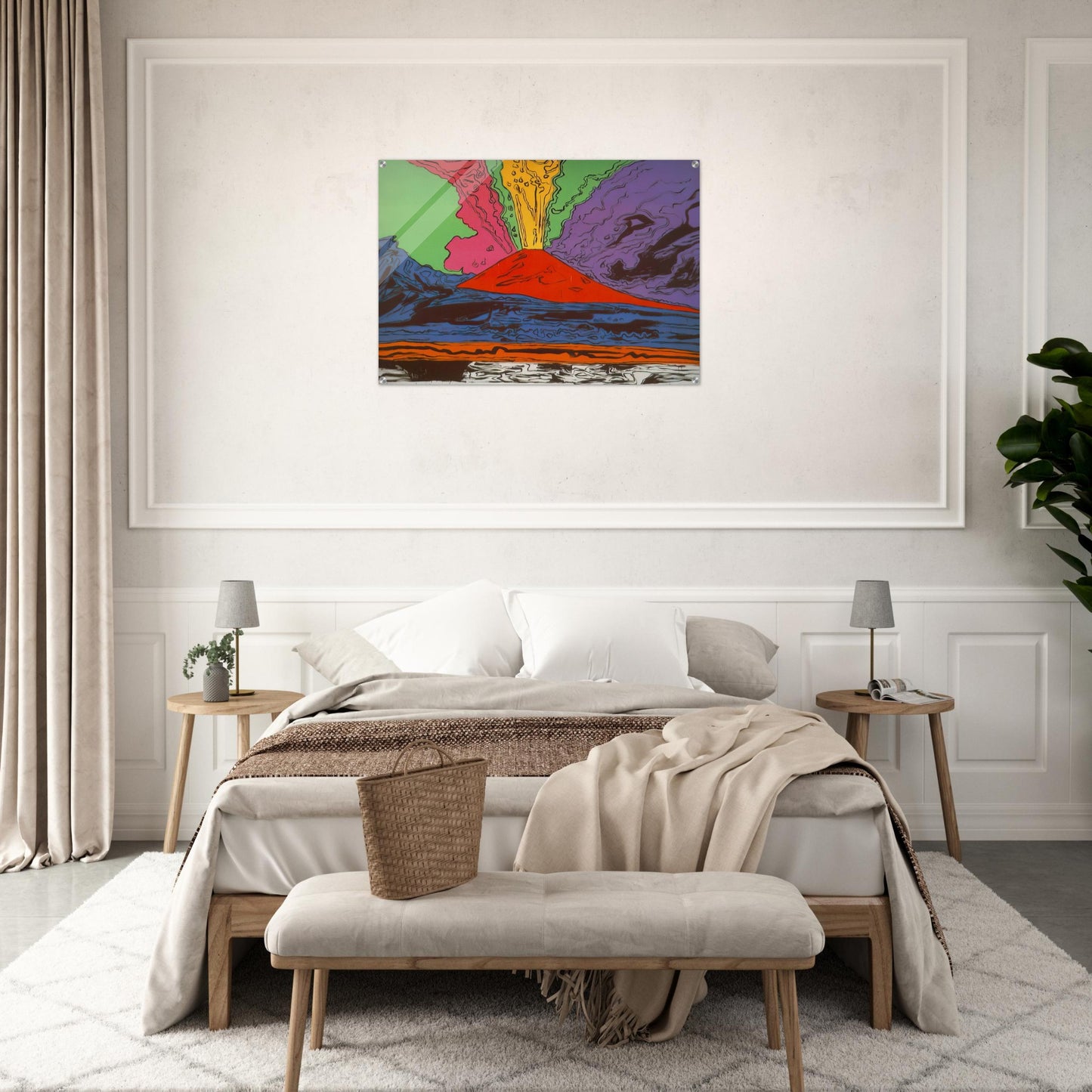 Vesuvius - Andy Warhol Acrylic Print - 70x100 cm / 28x40″ inches | Andy Warhol Wall Art | Andy Warhol Prints