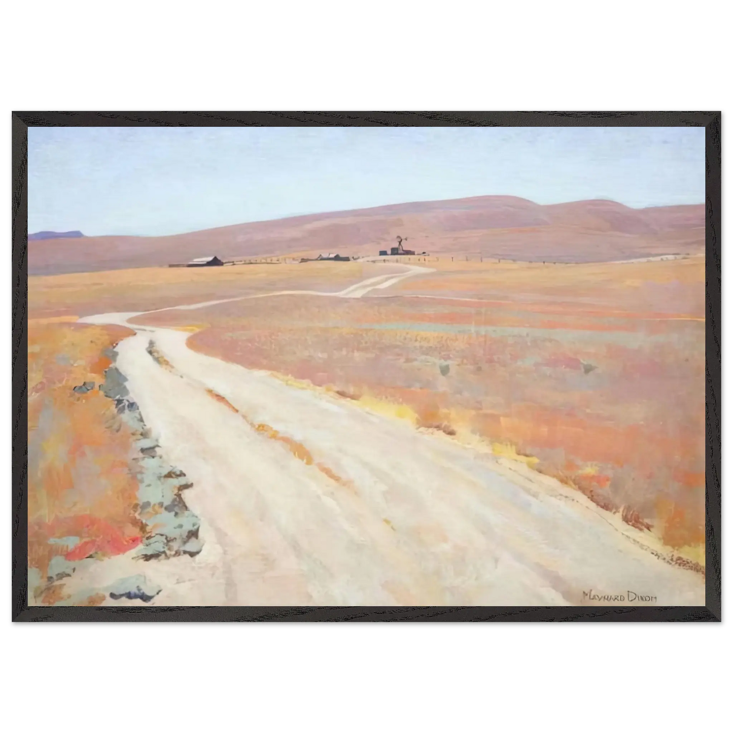 Maynard Dixon - ABANDONED RANCH 1935 Wall art - 21x29.7 cm / 8x12" - Fine Art Poster - -