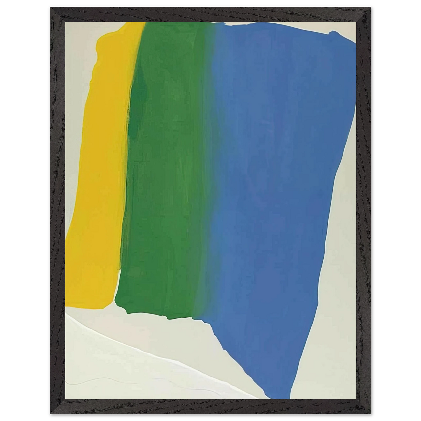 Helen Frankenthaler - Summer Insignia - 1969 Wall art - 13x18 cm / 5x7 inches - Premium Wooden Framed Poster With Fine Art Paper-canvas - Wood frame