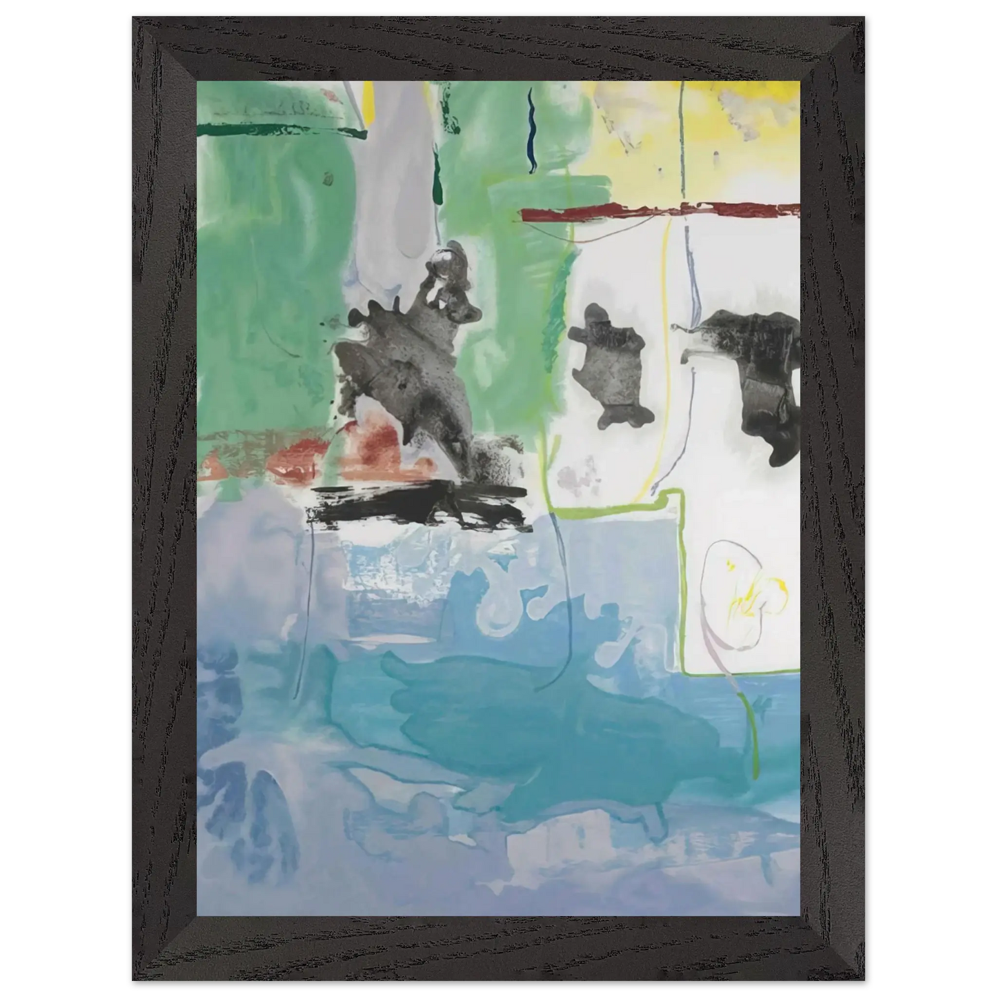 Helen Frankenthaler - West Wind - 1997 Wall art - 50x70 cm / 20x28 Inches - Fine Art Poster - -