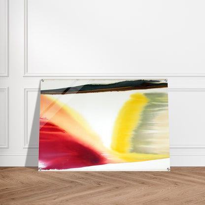 Phenomena Pointed East - Abstract Expressionism, Color Field Painting - Paul Jenkins Acrylic Print - 70x100 cm / 28x40″ inches