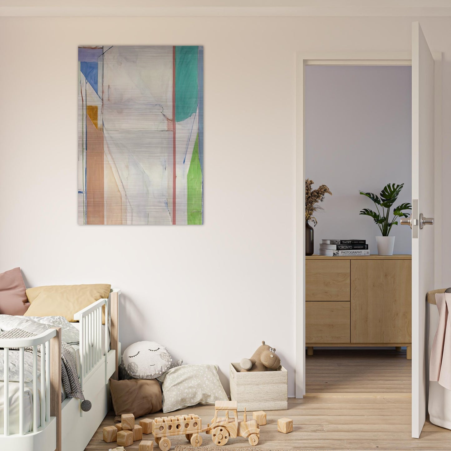 Ocean Park #43 - Richard Diebenkorn Brushed Aluminum Print - 70x100 cm / 28x40 inches | Richard Diebenkorn Aluminum Print | Richard Diebenkorn Prints