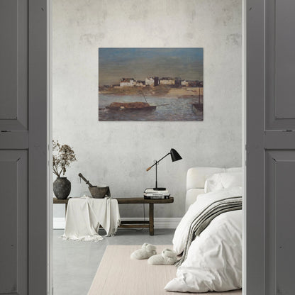 BRETON HARBOUR - Odilon Redon Brushed Aluminum Print - 70x100 cm / 28x40 inches | Odilon Redon Aluminum Print | Odilon Redon Prints