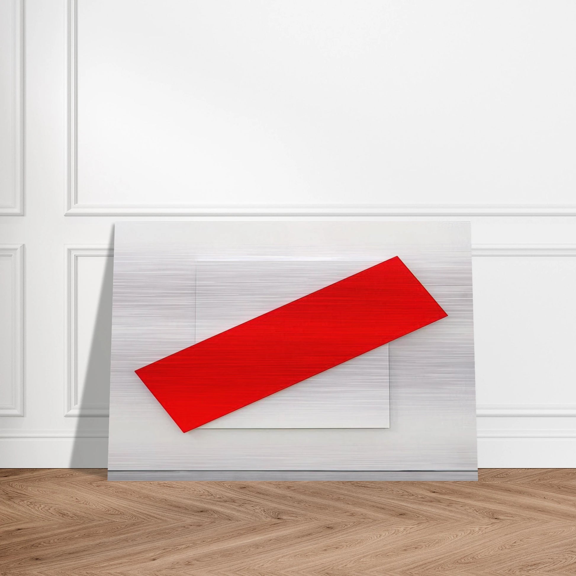 Red Diagonal - Ellsworth Kelly Brushed Aluminum Print - 70x100 cm / 28x40 inches | Ellsworth Kelly Aluminum Print | Ellsworth Kelly Prints