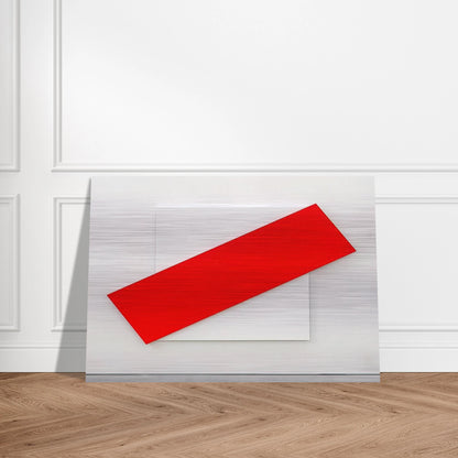 Red Diagonal - Ellsworth Kelly Brushed Aluminum Print - 70x100 cm / 28x40 inches | Ellsworth Kelly Aluminum Print | Ellsworth Kelly Prints