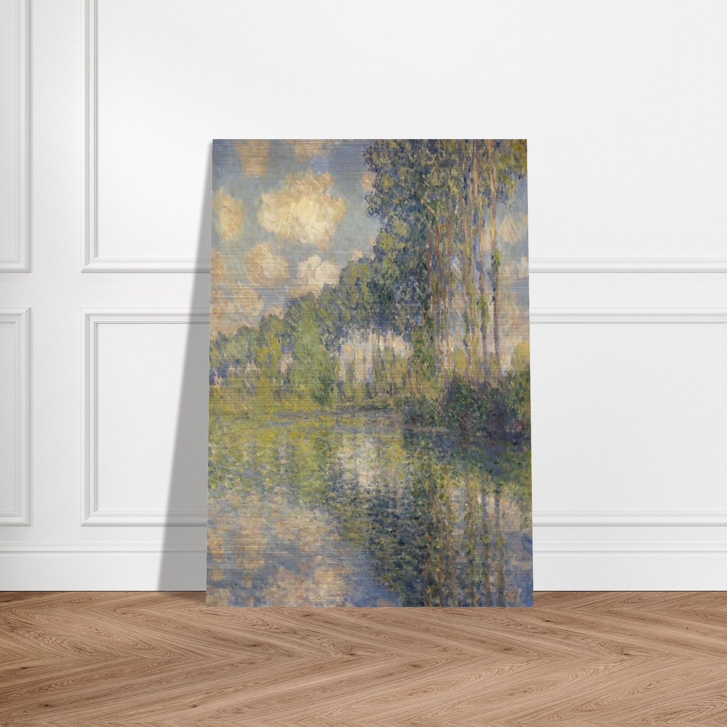 Poplars on the Epte - claude monet Brushed Aluminum Print - 70x100 cm / 28x40 inches | claude monet Aluminum Print | claude monet Prints