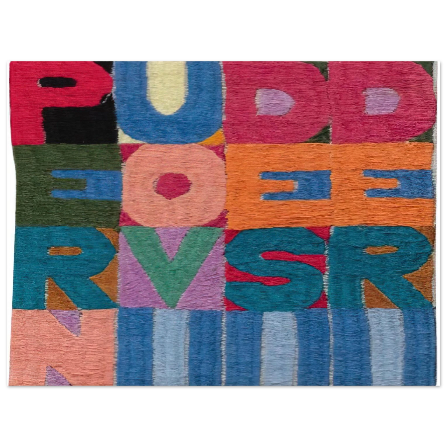 Alighiero Boetti - PER NUOVI DESIDERI 1977  75x100 cm / 30x40inches Fine Art Poster
