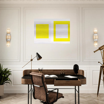 Untitled Cadmium Yellow Light - 1990 - Donald Judd Brushed Aluminum Print - 70x100 cm / 28x40 inches | Donald Judd Aluminum Print | Donald Judd Prints