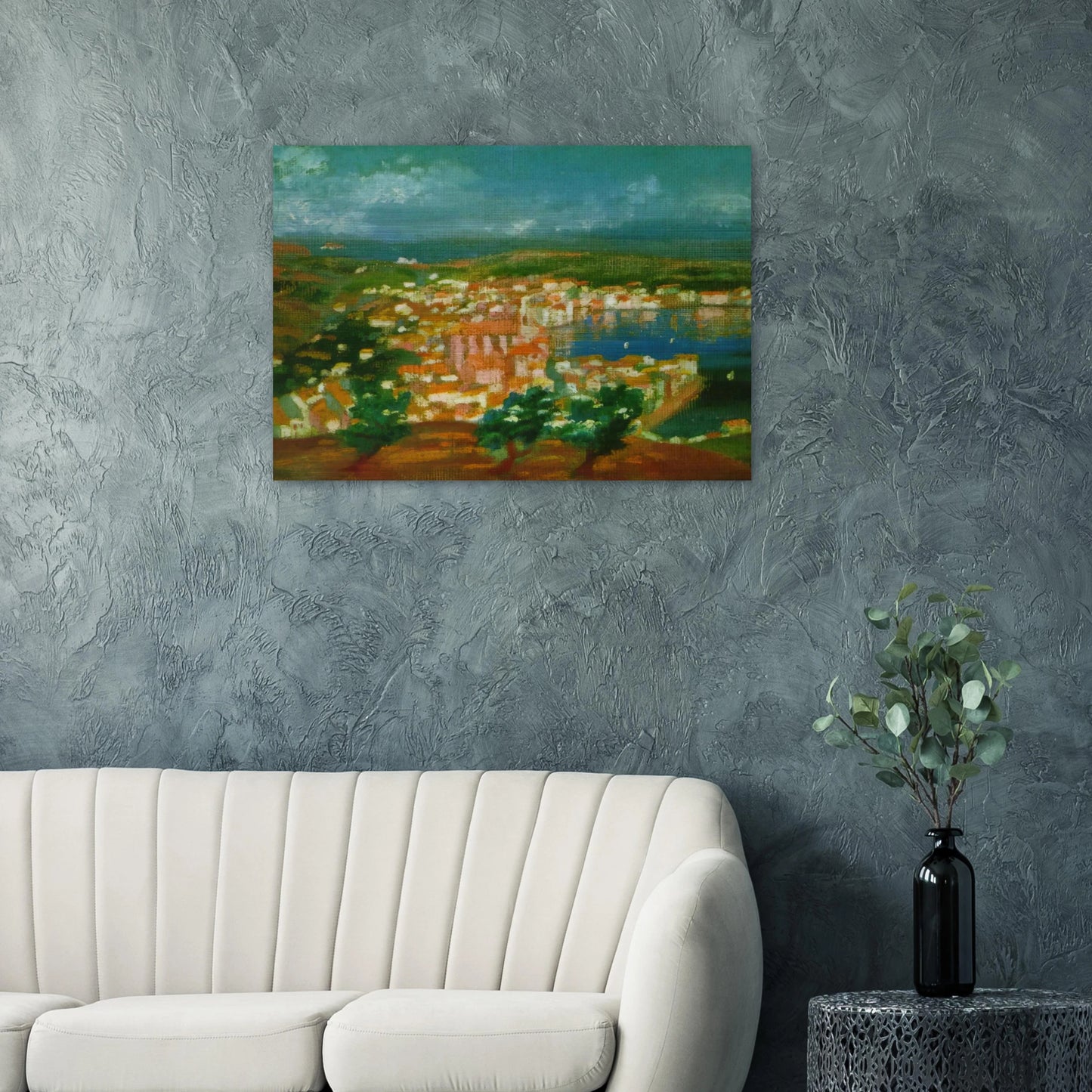 LANDSCAPE NEAR CADAQUES 1921 1 - Salvador Dali Brushed Aluminum Print - 70x100 cm / 28x40 inches | Salvador Dali Aluminum Print | Salvador Dali Prints