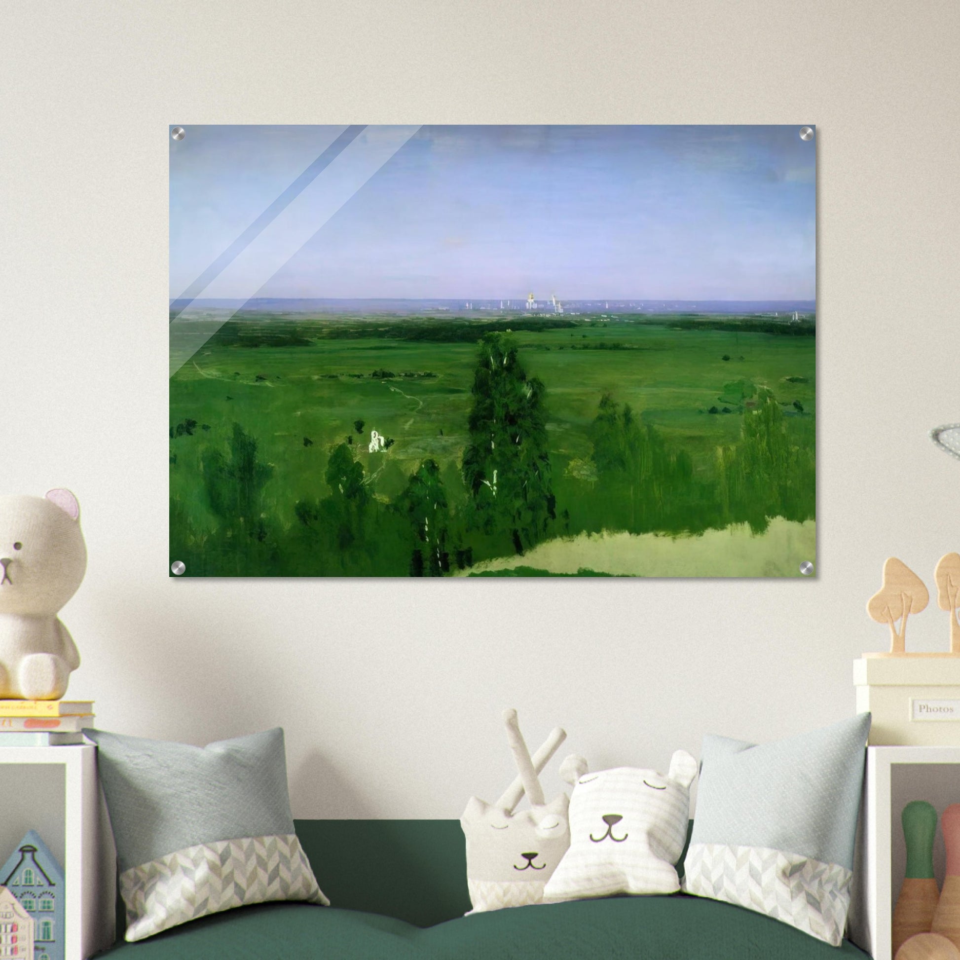View on Moscow from Sparrow Hills - Arkhyp Kuindzhi Acrylic Print - 70x100 cm / 28x40″ inches