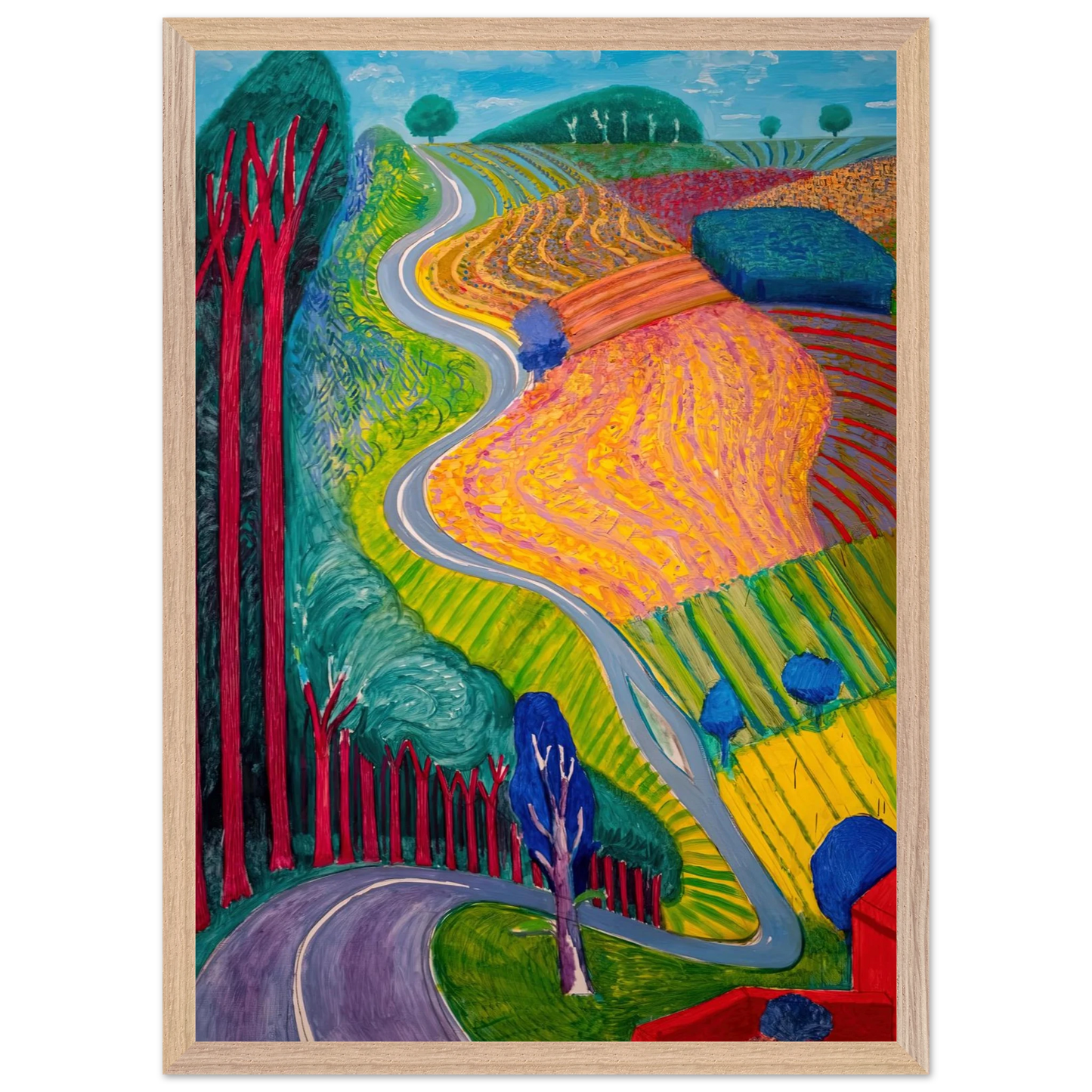 David Hockney - David Hockney Wall art - 21x29.7 cm / 8x12" - Fine Art Poster-canvas - -