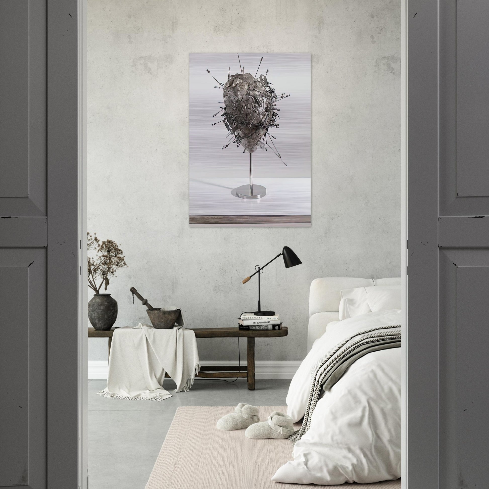 THE SACRED HEART - Damien Hirst Brushed Aluminum Print - 70x100 cm / 28x40 inches | Damien Hirst Aluminum Print | Damien Hirst Prints