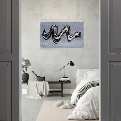BRUSHSTROKE 1965 - Roy Lichtenstein Brushed Aluminum Print - 70x100 cm / 28x40 inches | Roy Lichtenstein Aluminum Print | Roy Lichtenstein Prints