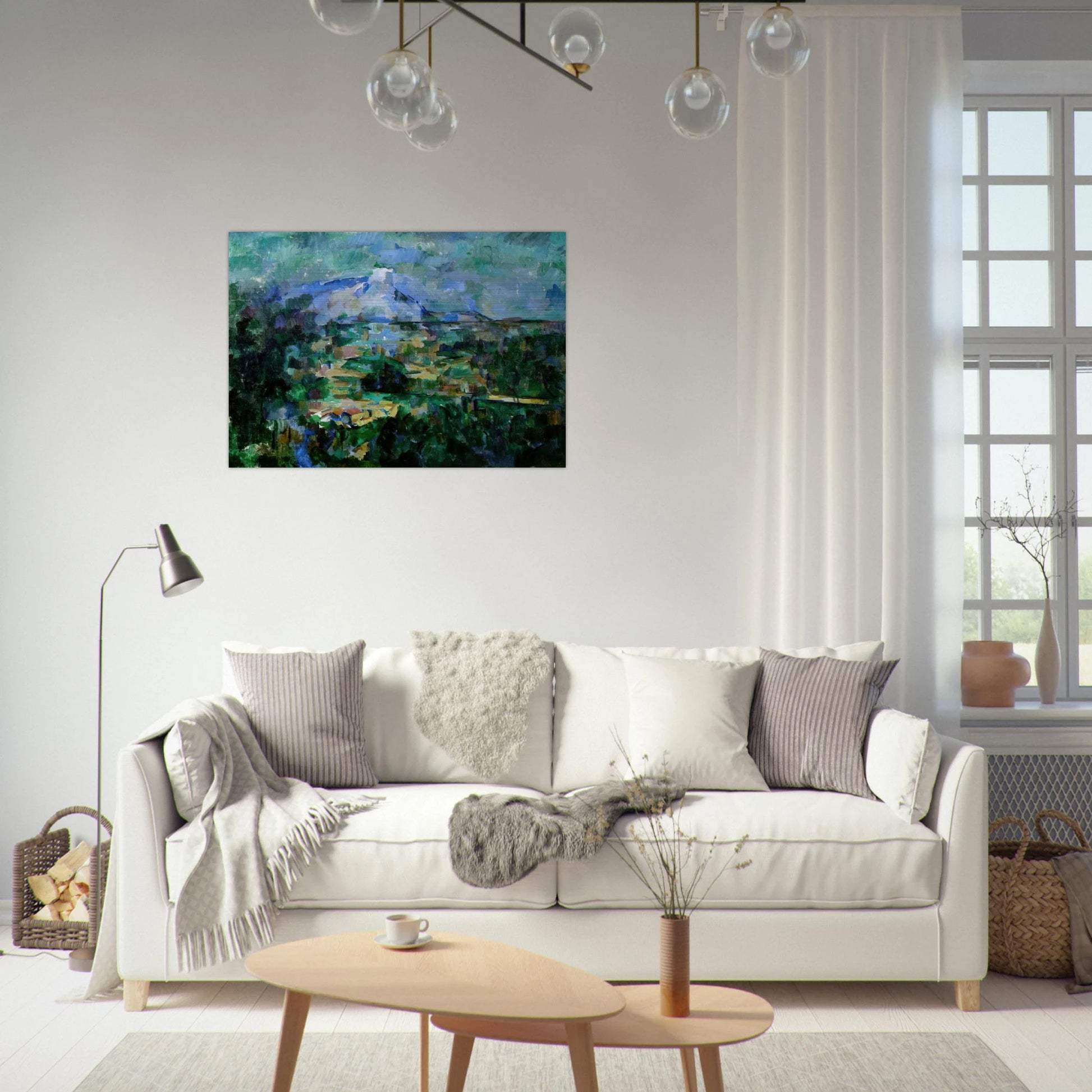 Montagne Sainte-Victoire from Lauves - Paul Cézanne Brushed Aluminum Print - 70x100 cm / 28x40 inches | Paul Cézanne Aluminum Print | Paul Cézanne Prints