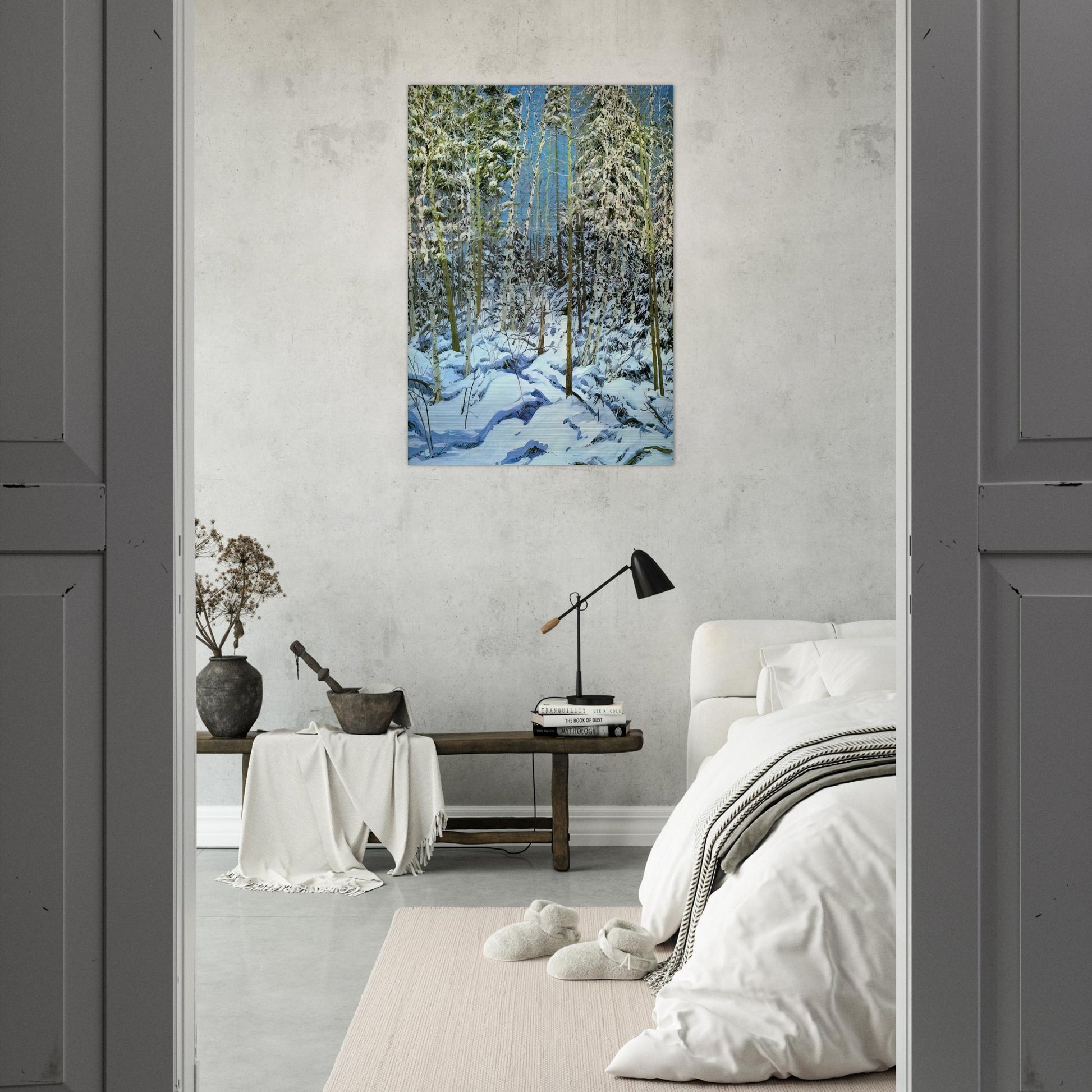 Shadow - Contemporary Realism - Neil Welliver Brushed Aluminum Print - 70x100 cm / 28x40 inches | Neil Welliver Aluminum Print | Neil Welliver Prints