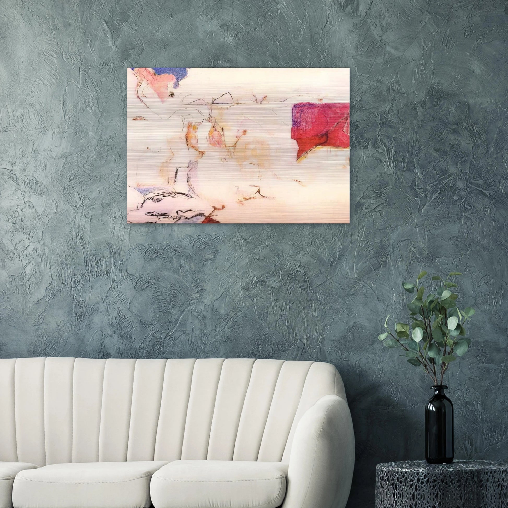 Untitled - Lyrical Abstraction - Menez Brushed Aluminum Print - 70x100 cm / 28x40 inches | Menez Aluminum Print | Menez Prints