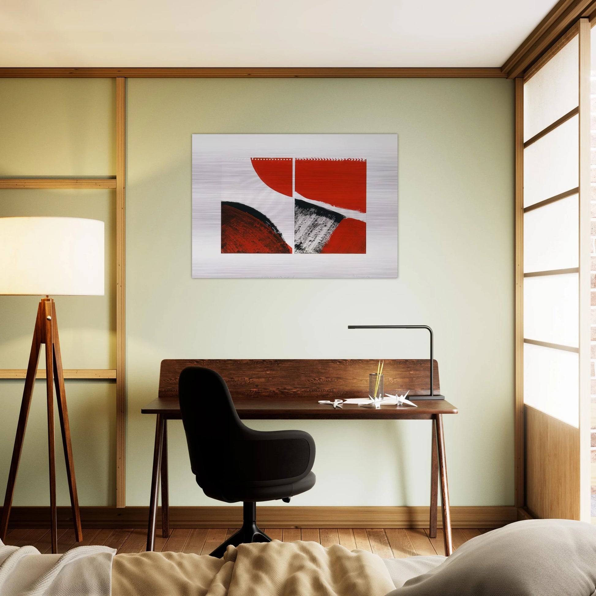 WHO KNOWS THE BEGINNING AND WHO KNOWS THE END II 1976 - BLINKY PALERMO Brushed Aluminum Print - 70x100 cm / 28x40 inches | BLINKY PALERMO Aluminum Print | BLINKY PALERMO Prints