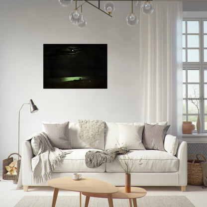 Moonlight Night on the Dnieper - Arkhyp Kuindzhi Brushed Aluminum Print - 70x100 cm / 28x40 inches | Arkhyp Kuindzhi Aluminum Print | Arkhyp Kuindzhi Prints