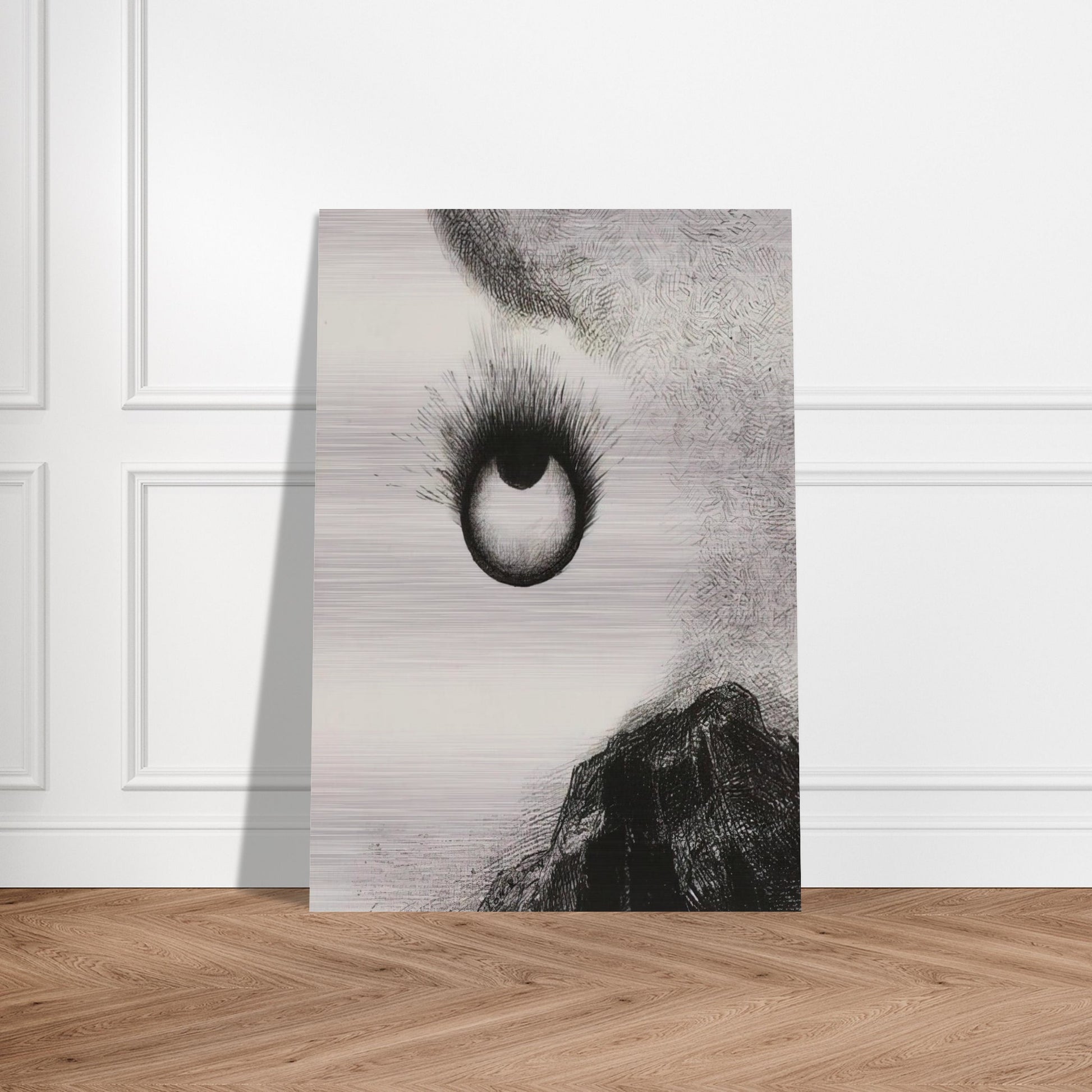 EVERYWHERE EYEBALLS ARE AFLAME 1888 - Odilon Redon Brushed Aluminum Print - 70x100 cm / 28x40 inches | Odilon Redon Aluminum Print | Odilon Redon Prints