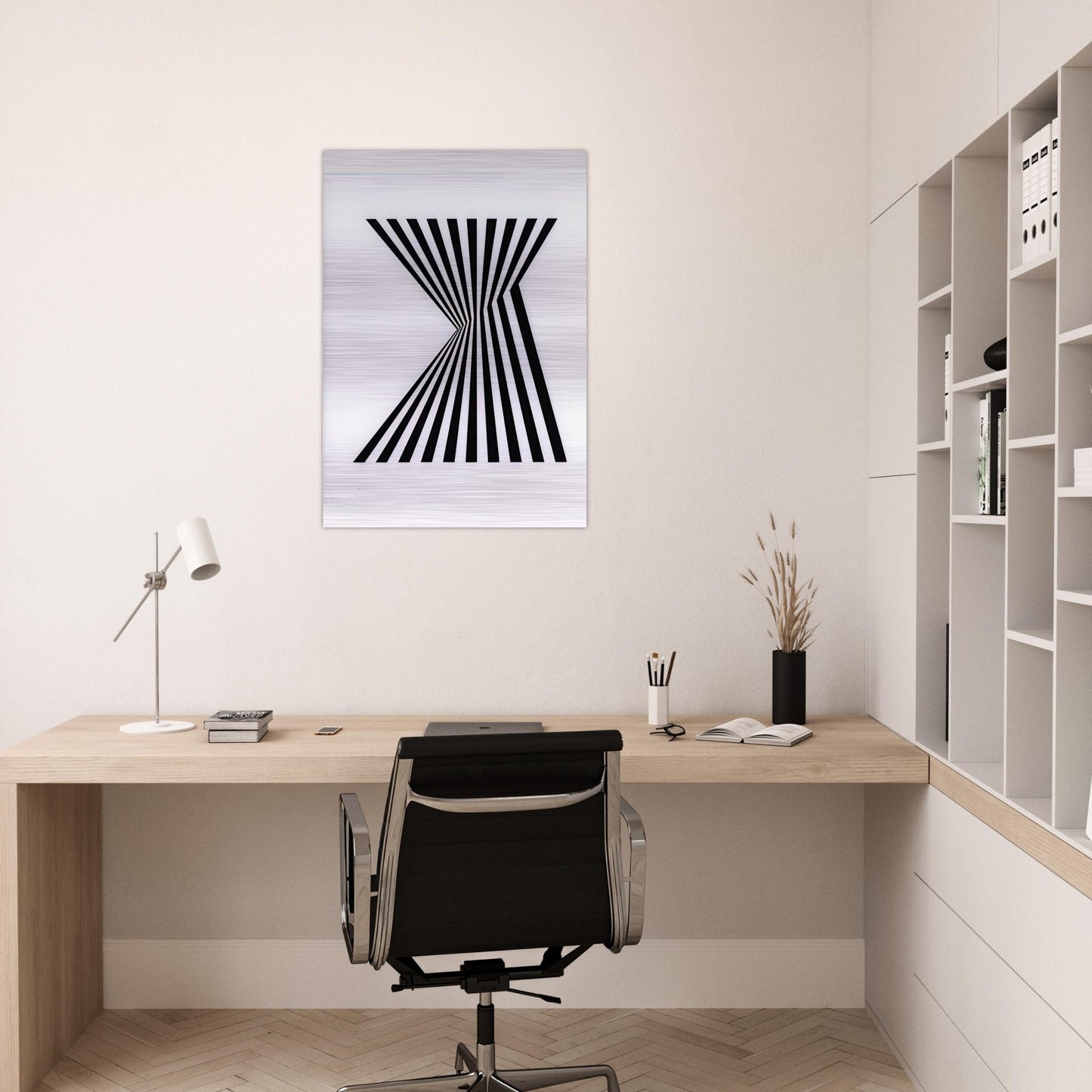 UNTITLED FRAGMENT 1 1965 - Bridget Riley Brushed Aluminum Print - 70x100 cm / 28x40 inches | Bridget Riley Aluminum Print | Bridget Riley Prints