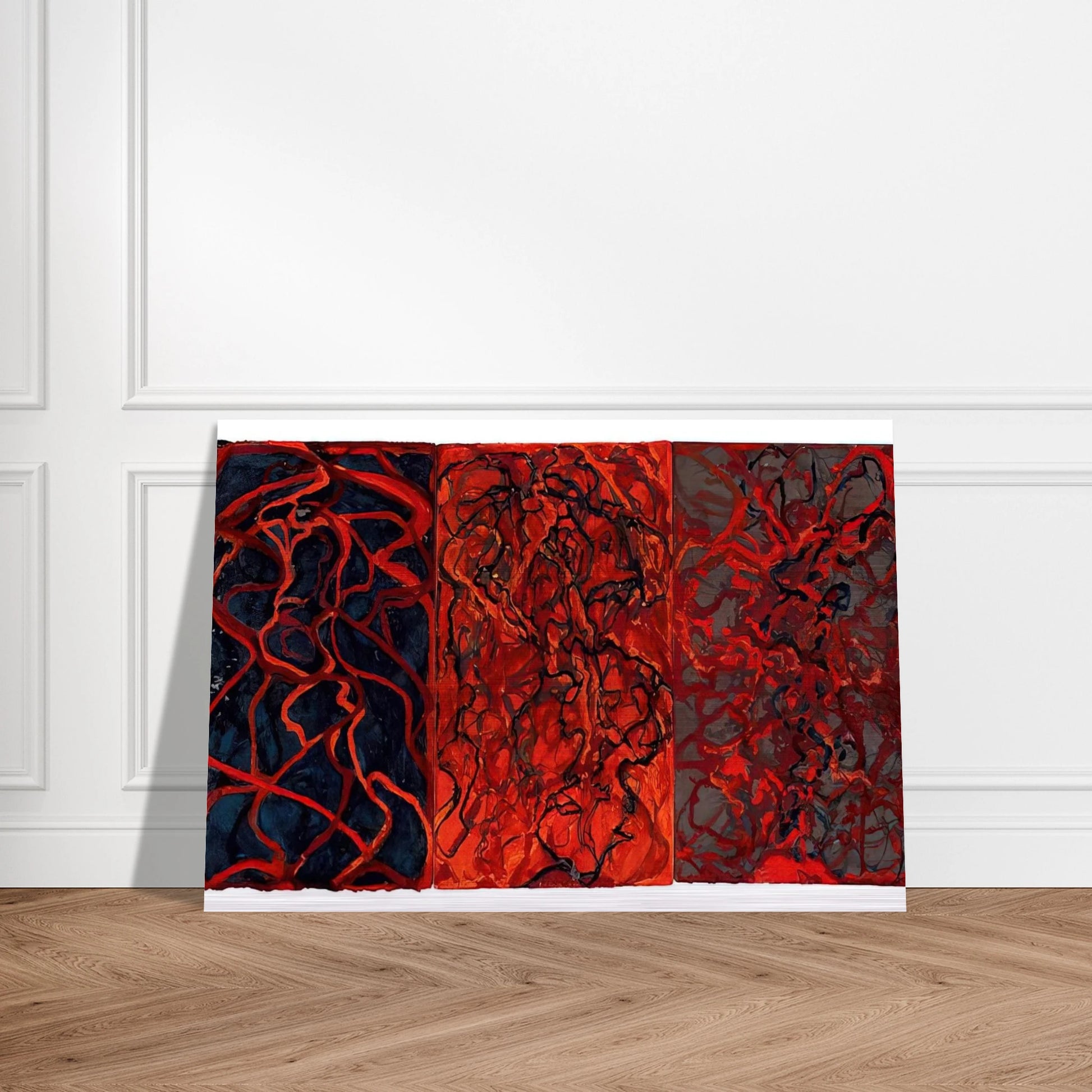 Nevisian Triptych - 2008 - Brice Marden Brushed Aluminum Print - 70x100 cm / 28x40 inches | Brice Marden Aluminum Print | Brice Marden Prints