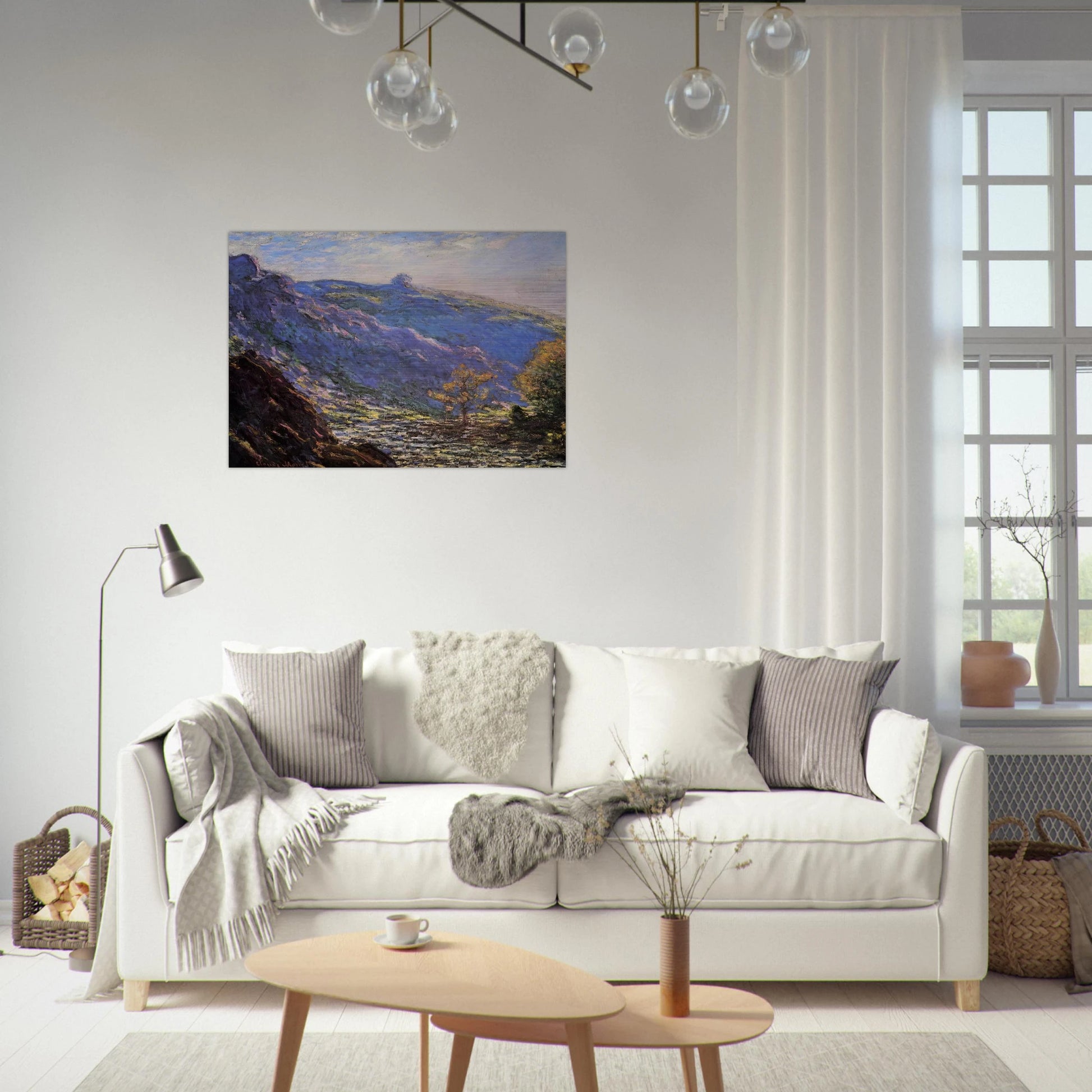 The Old Tree, Sunlight on the Petit Cruese - claude monet Brushed Aluminum Print - 70x100 cm / 28x40 inches | claude monet Aluminum Print | claude monet Prints