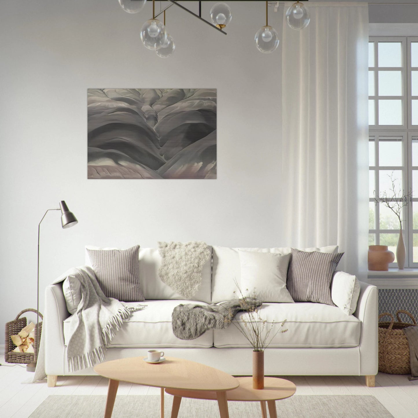 Black Place I - Georgia O'Keeffe Brushed Aluminum Print - 70x100 cm / 28x40 inches | Georgia O'Keeffe Aluminum Print | Georgia O'Keeffe Prints
