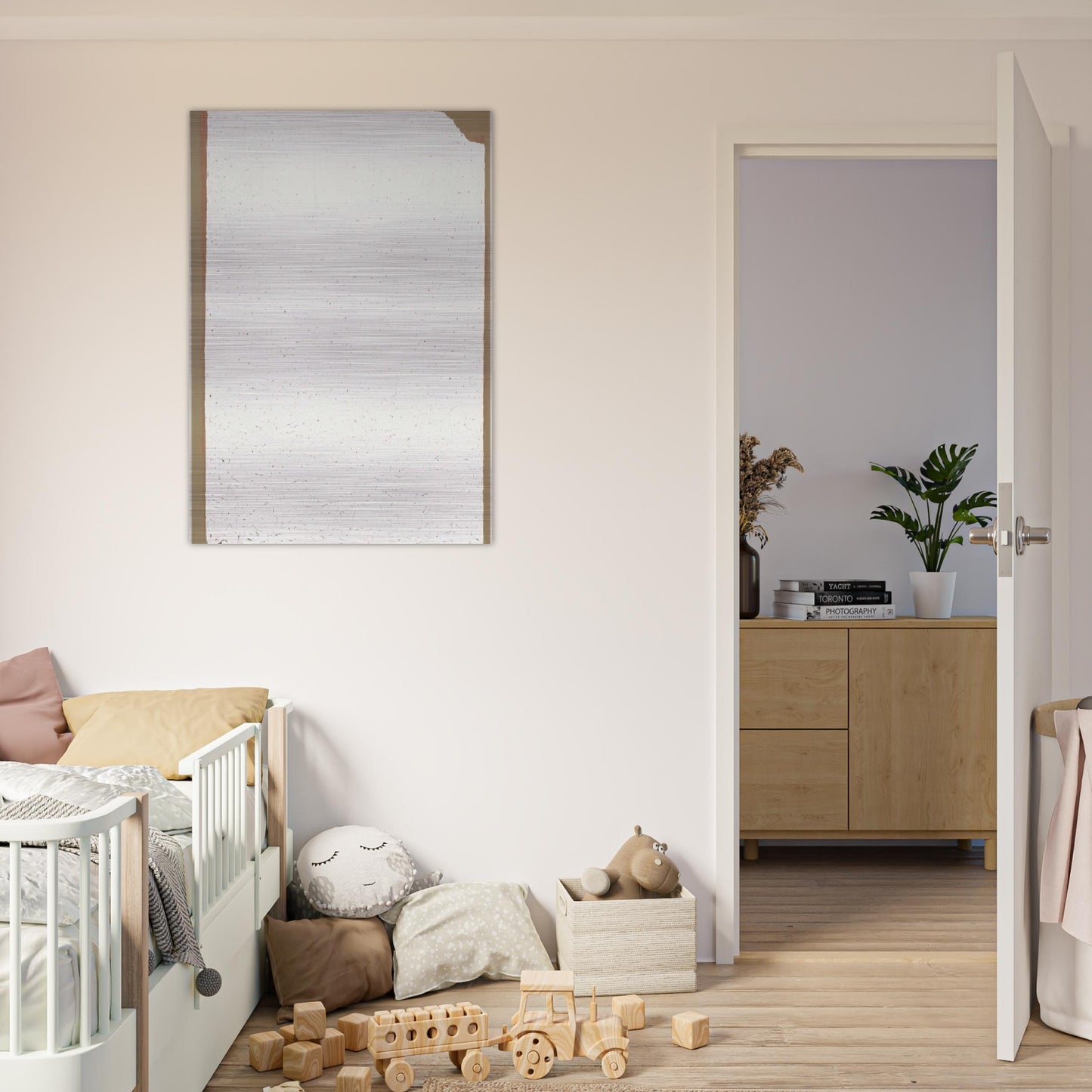 Convention - Robert Ryman Brushed Aluminum Print - 70x100 cm / 28x40 inches | Robert Ryman Aluminum Print | Robert Ryman Prints