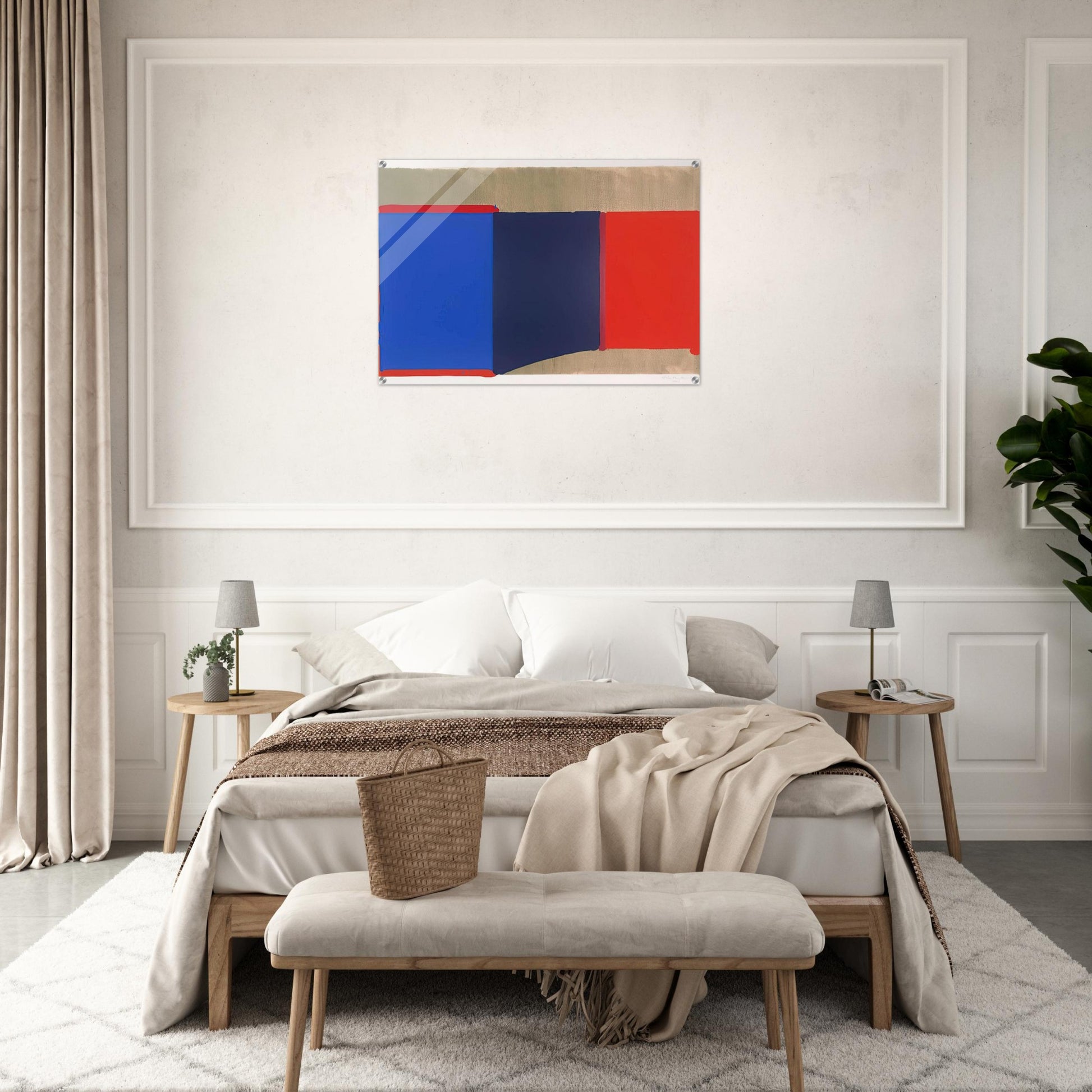 Blues, Reds - 1969 - John Hoyland Acrylic Print - 70x100 cm / 28x40″ inches