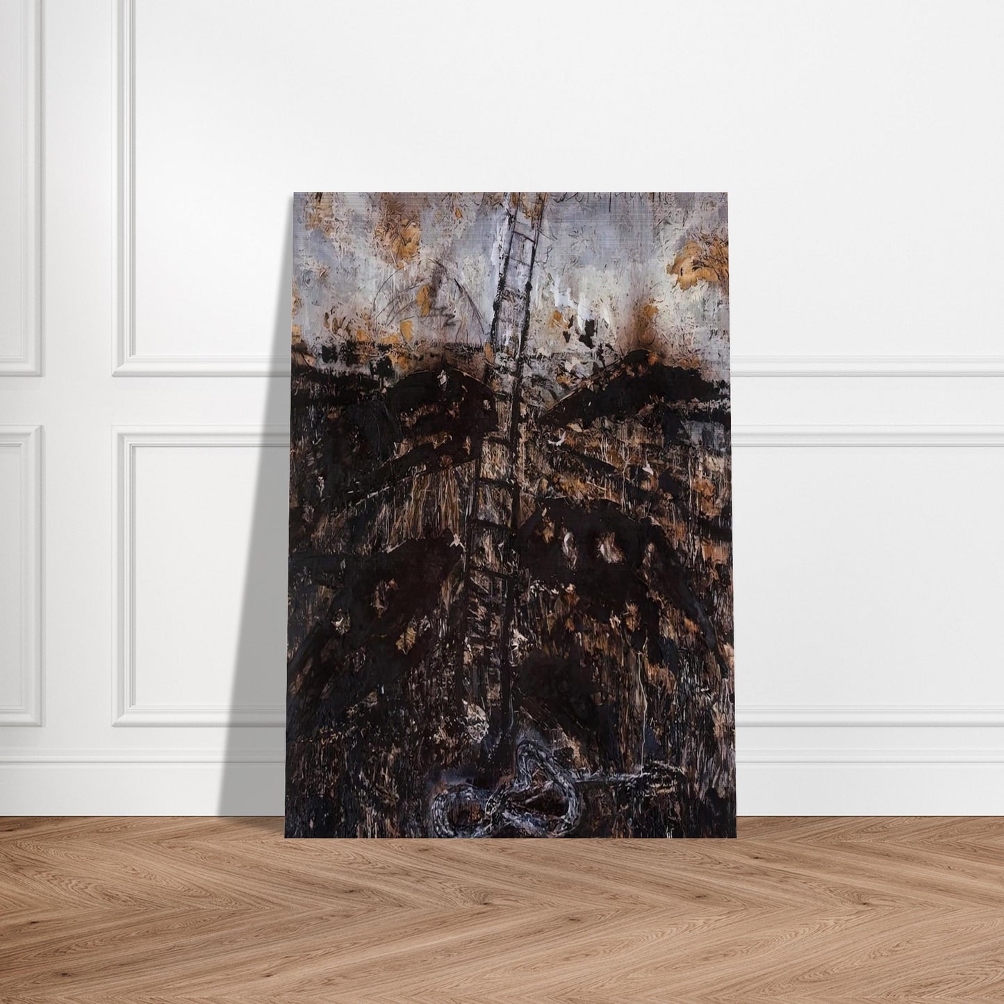 SERAPHIM 1984 - Anselm Kiefer Brushed Aluminum Print - 70x100 cm / 28x40 inches | Anselm Kiefer Aluminum Print | Anselm Kiefer Prints