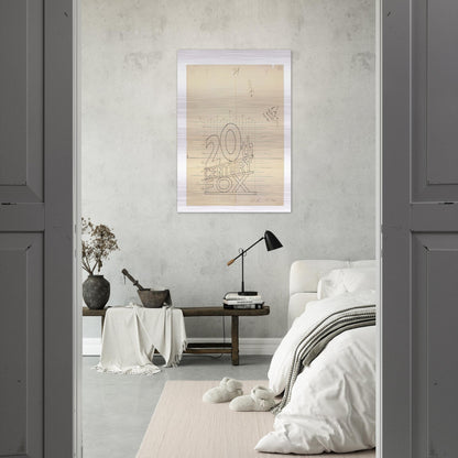 TRADEMARK GRID 1962 - Edward Ruscha Brushed Aluminum Print - 70x100 cm / 28x40 inches | Edward Ruscha Aluminum Print | Edward Ruscha Prints