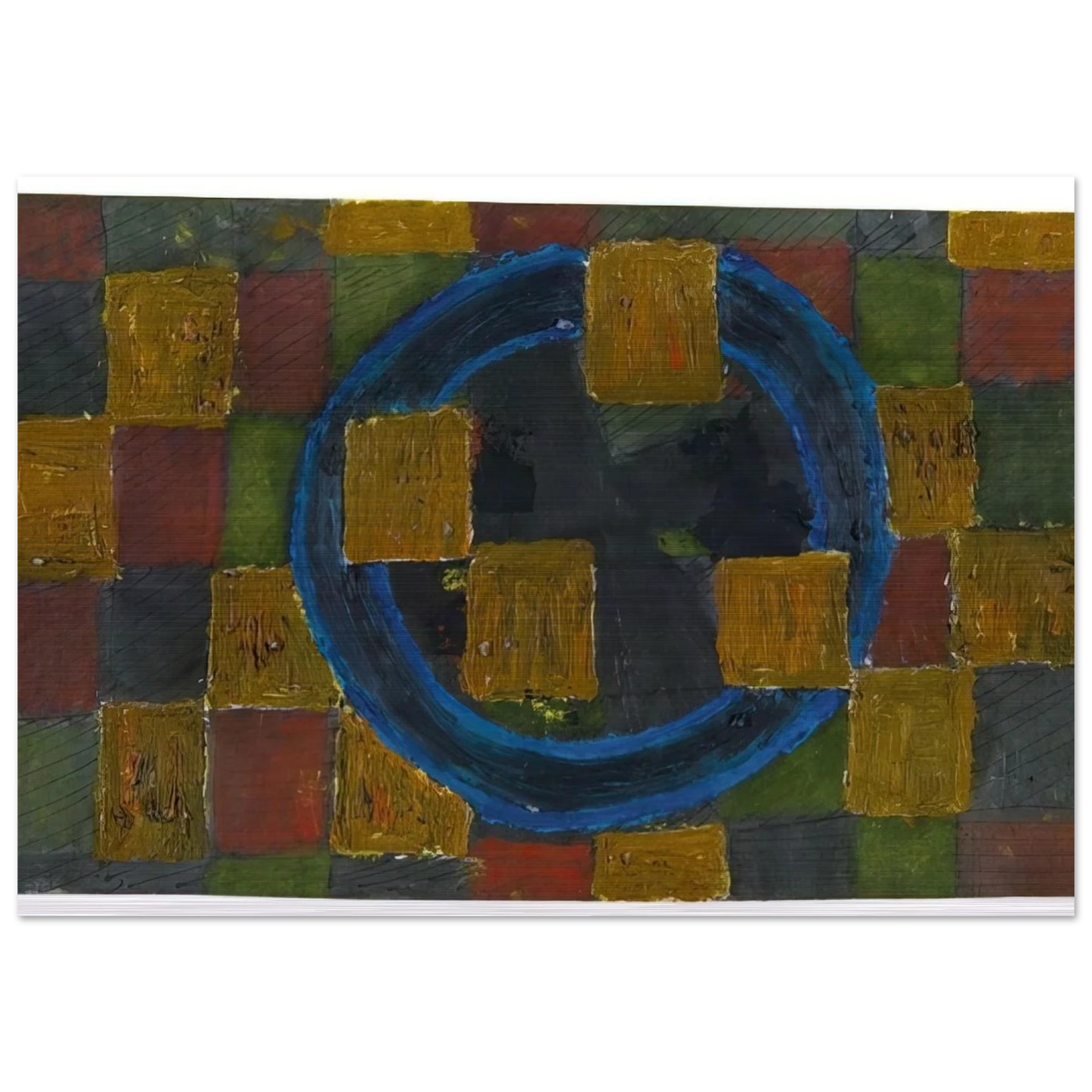 Kreise und Quadrate - 1963 - Johannes Itten Brushed Aluminum Print - 70x100 cm / 28x40 inches | Johannes Itten Aluminum Print | Johannes Itten Prints