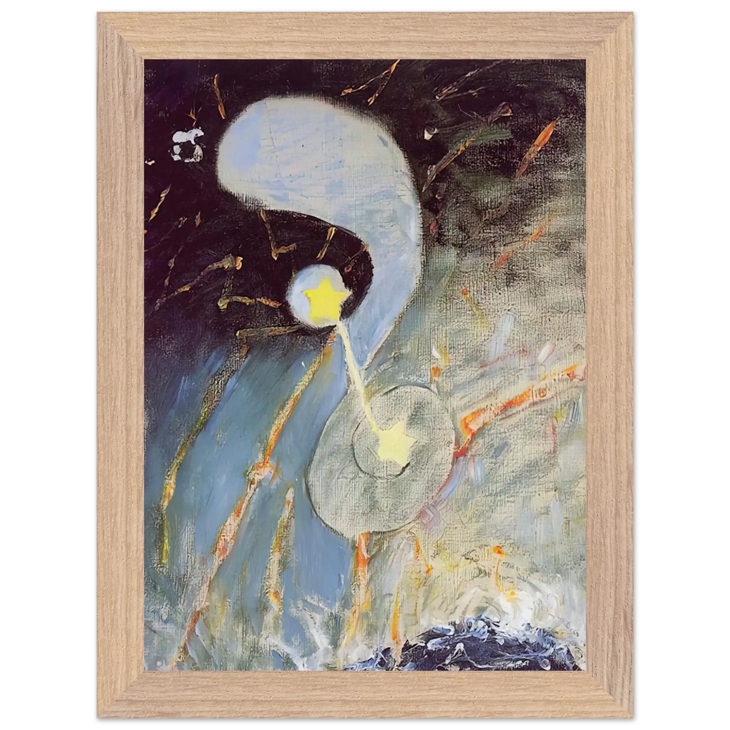 Hilma af Klint - CHAOS NR 2 1906 Wall art - 21x29.7 cm / 8x12" - Fine Art Poster - -