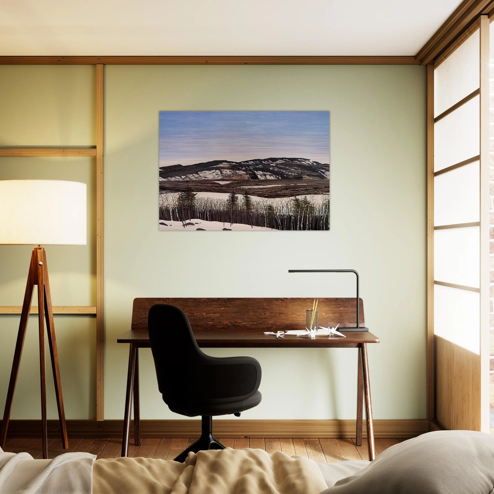 Hope to Megunticook - 1992 - Neil Welliver Brushed Aluminum Print - 70x100 cm / 28x40 inches | Neil Welliver Aluminum Print | Neil Welliver Prints