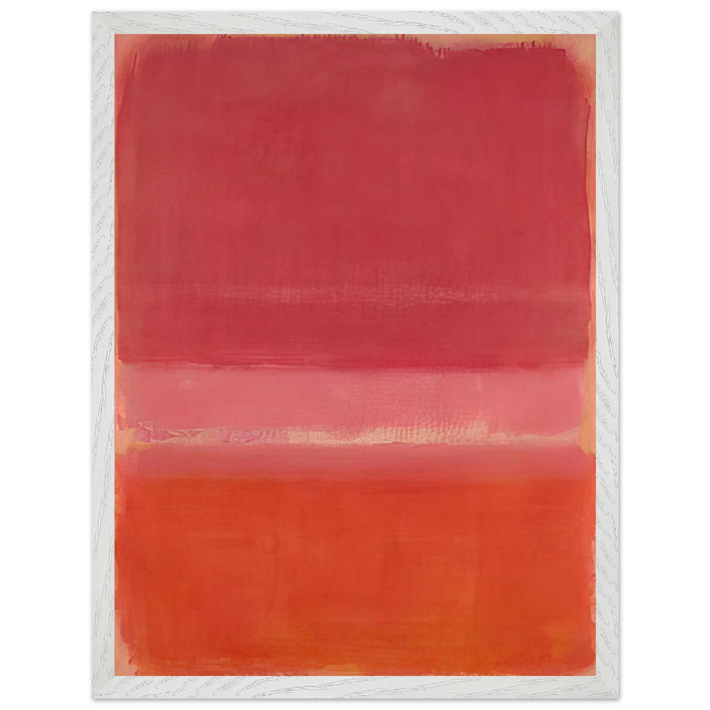 Mark Rothko - Untitled Red - 1956 Wall Art - 60x80 cm / 24x32 inches - Premium Wooden Framed Poster With Fine Art Paper - Black frame
