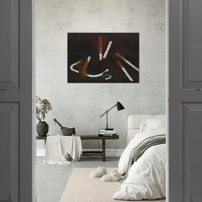 Composition Brun - 1933 - John Ferren Brushed Aluminum Print - 70x100 cm / 28x40 inches | John Ferren Aluminum Print | John Ferren Prints