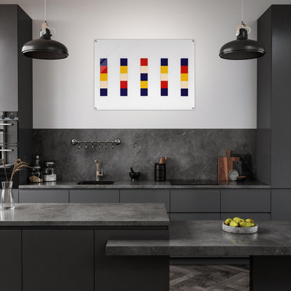 Red Yellow Blue White - Ellsworth Kelly Acrylic Print - 70x100 cm / 28x40″ inches