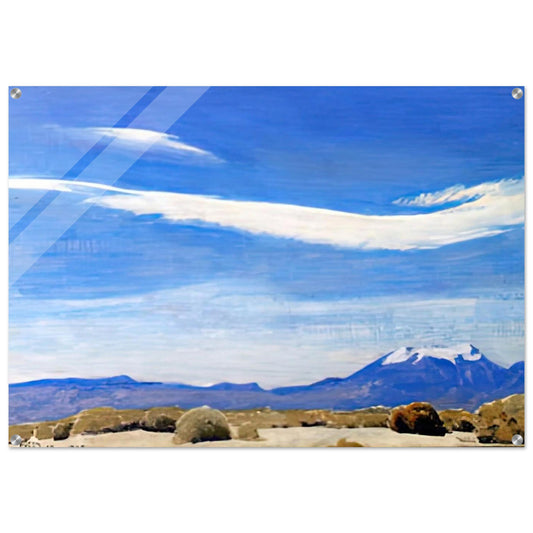 THE CLOUD COACHELLA VALLEY CALIFORNIA 1940 - Maynard Dixon Acrylic Print - 70x100 cm / 28x40″ inches | Maynard Dixon Wall Art | Maynard Dixon Prints