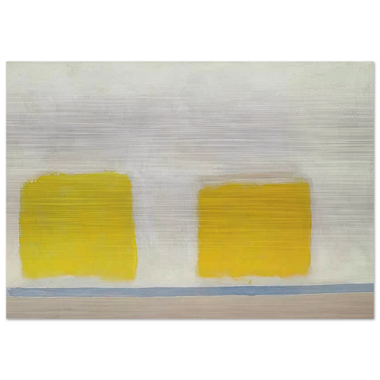 Twin Sun-Box - 1965 - Theodoros Stamos Brushed Aluminum Print - 70x100 cm / 28x40 inches | Theodoros Stamos Aluminum Print | Theodoros Stamos Prints
