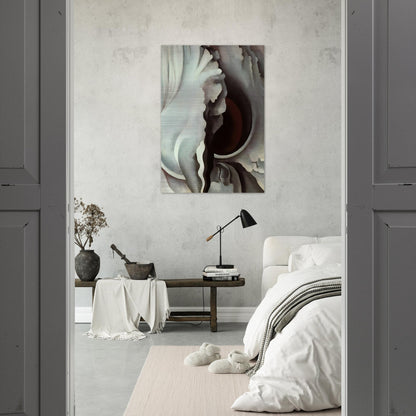 Black Iris - Georgia O'Keeffe Brushed Aluminum Print - 70x100 cm / 28x40 inches | Georgia O'Keeffe Aluminum Print | Georgia O'Keeffe Prints