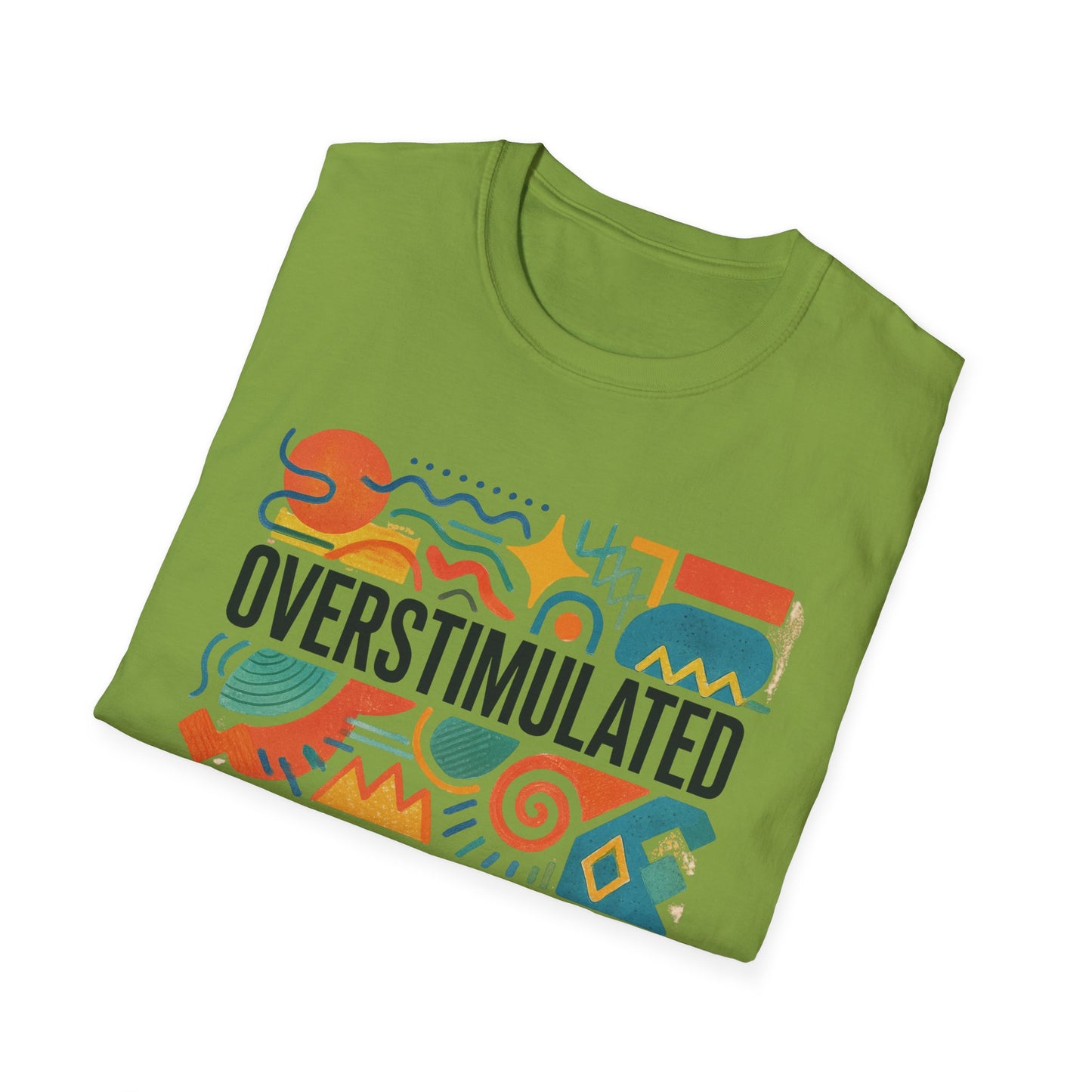 Overstimulated Shirt for Mom | Funny Tired Mom Tee | Weirdcore Clothing | Gen Z Humor T-Shirt | Exhausted but Aesthetic Tee