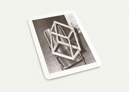 CUBE ON LAWNCHAIR By Gerhard Richter Pack of 10 Post Cards | Gerhard Richter Post Cards | A6 (10.5 x 14.8 cm) - 4.1 x 5.8 inches