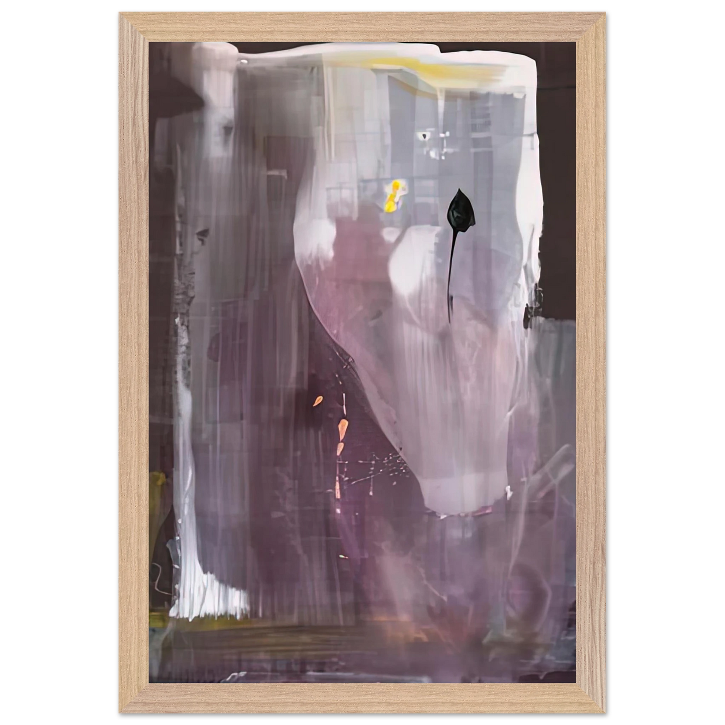 Helen Frankenthaler - Portrait of Margaretha Trip, 1980- Wall Art - 60x80 cm / 24x32 inches - Premium Wooden Framed Poster With Fine Art Paper-canvas - Black frame