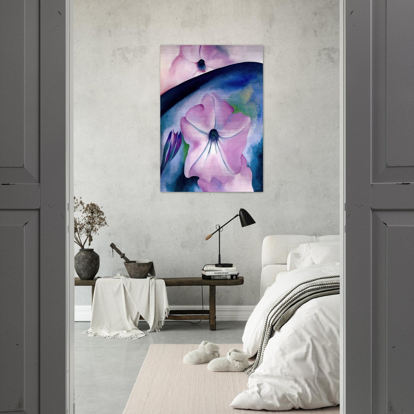 Petunia II - Georgia O'Keeffe Brushed Aluminum Print - 70x100 cm / 28x40 inches | Georgia O'Keeffe Aluminum Print | Georgia O'Keeffe Prints